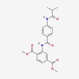 dimethyl 2-{[4-(isobutyrylamino)benzoyl]amino}terephthalate