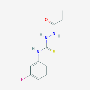 N-(3-fluorophenyl)-2-propionylhydrazinecarbothioamide