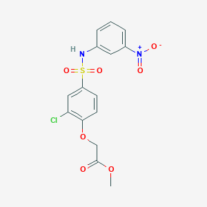 Methyl 2-[2-chloro-4-[(3-nitrophenyl)sulfamoyl]phenoxy]acetate