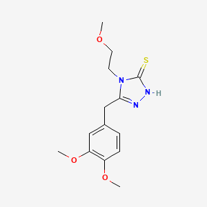 5-(3,4-dimethoxybenzyl)-4-(2-methoxyethyl)-4H-1,2,4-triazole-3-thiol