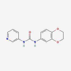 molecular formula C14H13N3O3 B4633140 N-(2,3-DIHYDRO-1,4-BENZODIOXIN-6-YL)-N'-(3-PYRIDYL)UREA 