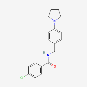 4-chloro-N-[4-(1-pyrrolidinyl)benzyl]benzamide