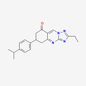 2-ethyl-6-[4-(propan-2-yl)phenyl]-6,7-dihydro[1,2,4]triazolo[5,1-b]quinazolin-8(5H)-one