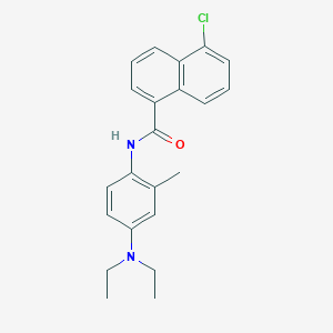 5-chloro-N-[4-(diethylamino)-2-methylphenyl]-1-naphthamide