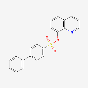 molecular formula C21H15NO3S B4633218 8-Quinolyl 4-phenylbenzenesulfonate 