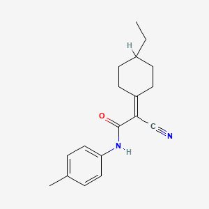 2-cyano-2-(4-ethylcyclohexylidene)-N-(4-methylphenyl)acetamide