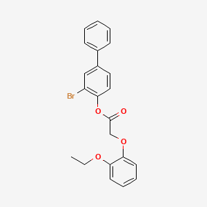 3-bromo-4-biphenylyl (2-ethoxyphenoxy)acetate