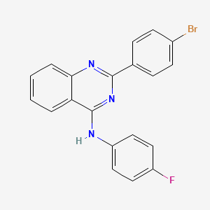 2-(4-bromophenyl)-N-(4-fluorophenyl)-4-quinazolinamine