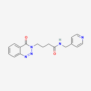 4-[4-oxo-1,2,3-benzotriazin-3(4H)-yl]-N~1~-(4-pyridylmethyl)butanamide