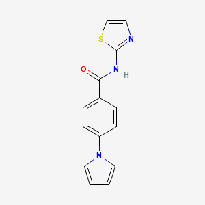 4-(1H-pyrrol-1-yl)-N-1,3-thiazol-2-ylbenzamide