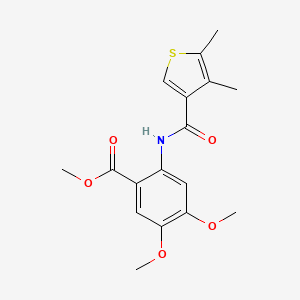 methyl 2-{[(4,5-dimethyl-3-thienyl)carbonyl]amino}-4,5-dimethoxybenzoate