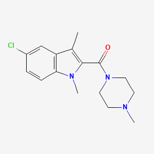 (5-CHLORO-1,3-DIMETHYL-1H-INDOL-2-YL)(4-METHYLPIPERAZINO)METHANONE