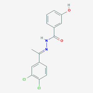 N'-[1-(3,4-dichlorophenyl)ethylidene]-3-hydroxybenzohydrazide