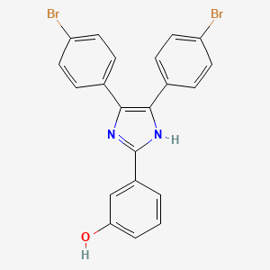 3-[4,5-bis(4-bromophenyl)-1H-imidazol-2-yl]phenol