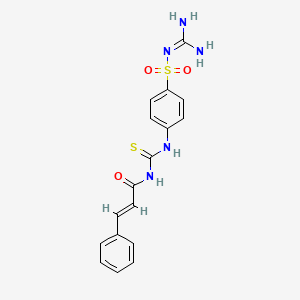 N-({[4-({[amino(imino)methyl]amino}sulfonyl)phenyl]amino}carbonothioyl)-3-phenylacrylamide