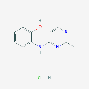 2-[(2,6-Dimethylpyrimidin-4-yl)amino]phenol;hydrochloride