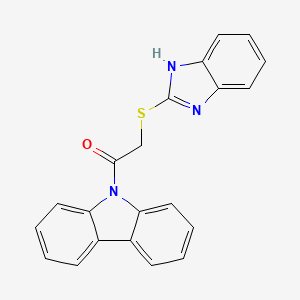 2-(1H-1,3-BENZODIAZOL-2-YLSULFANYL)-1-(9H-CARBAZOL-9-YL)ETHAN-1-ONE