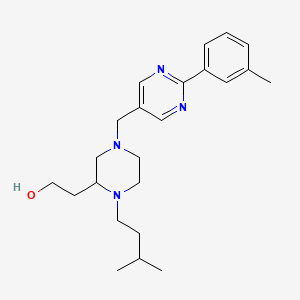 2-(1-(3-methylbutyl)-4-{[2-(3-methylphenyl)-5-pyrimidinyl]methyl}-2-piperazinyl)ethanol