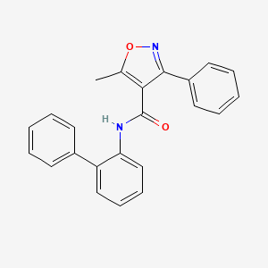 molecular formula C23H18N2O2 B4633507 N-2-biphenylyl-5-methyl-3-phenyl-4-isoxazolecarboxamide 