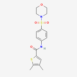 4,5-DIMETHYL-N~2~-[4-(MORPHOLINOSULFONYL)PHENYL]-2-THIOPHENECARBOXAMIDE