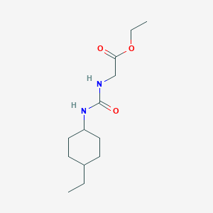 molecular formula C13H24N2O3 B4633534 ETHYL 2-({[(4-ETHYLCYCLOHEXYL)AMINO]CARBONYL}AMINO)ACETATE 