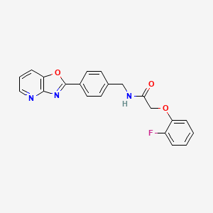 2-(2-fluorophenoxy)-N-(4-[1,3]oxazolo[4,5-b]pyridin-2-ylbenzyl)acetamide