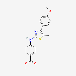 methyl 4-{[4-(4-methoxyphenyl)-5-methyl-1,3-thiazol-2-yl]amino}benzoate