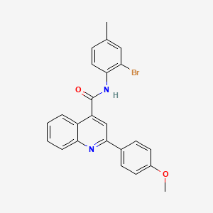 N-(2-bromo-4-methylphenyl)-2-(4-methoxyphenyl)quinoline-4-carboxamide