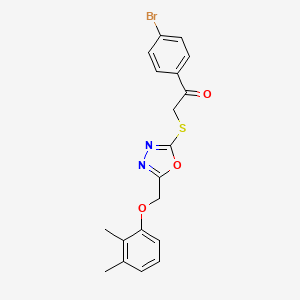 1-(4-bromophenyl)-2-({5-[(2,3-dimethylphenoxy)methyl]-1,3,4-oxadiazol-2-yl}thio)ethanone