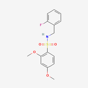 N-(2-fluorobenzyl)-2,4-dimethoxybenzenesulfonamide