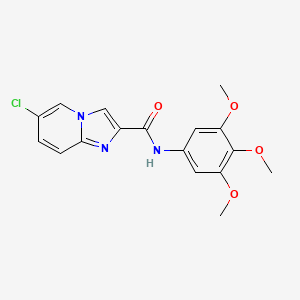 6-chloro-N-(3,4,5-trimethoxyphenyl)imidazo[1,2-a]pyridine-2-carboxamide