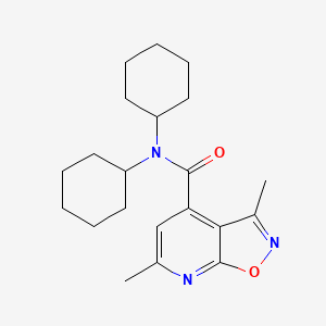 N,N-dicyclohexyl-3,6-dimethylisoxazolo[5,4-b]pyridine-4-carboxamide