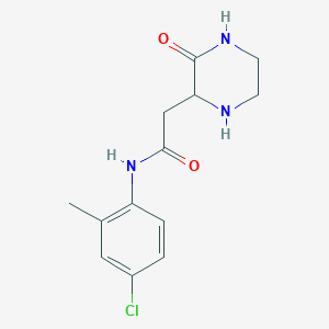 N-(4-chloro-2-methylphenyl)-2-(3-oxopiperazin-2-yl)acetamide