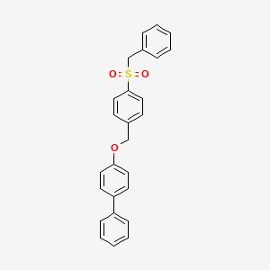 molecular formula C26H22O3S B4633647 4-{[4-(benzylsulfonyl)benzyl]oxy}biphenyl 