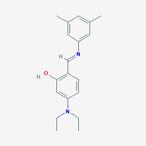 molecular formula C19H24N2O B463365 5-(Diethylamino)-2-{[(3,5-dimethylphenyl)imino]methyl}phenol 