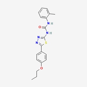 1-(2-Methylphenyl)-3-[5-(4-propoxyphenyl)-1,3,4-thiadiazol-2-yl]urea