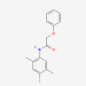 molecular formula C16H16INO2 B4633672 N-(4-iodo-2,5-dimethylphenyl)-2-phenoxyacetamide 