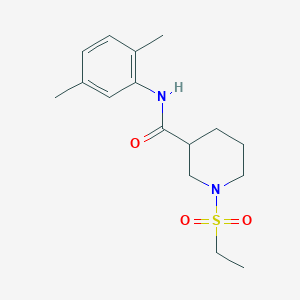 molecular formula C16H24N2O3S B4633698 N-(2,5-dimethylphenyl)-1-(ethylsulfonyl)piperidine-3-carboxamide 