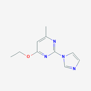 B046337 4-Ethoxy-2-(1H-imidazol-1-yl)-6-methylpyrimidine CAS No. 114834-00-3