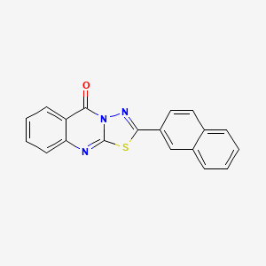 2-(2-naphthyl)-5H-[1,3,4]thiadiazolo[2,3-b]quinazolin-5-one