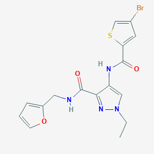 4-{[(4-BROMO-2-THIENYL)CARBONYL]AMINO}-1-ETHYL-N~3~-(2-FURYLMETHYL)-1H-PYRAZOLE-3-CARBOXAMIDE