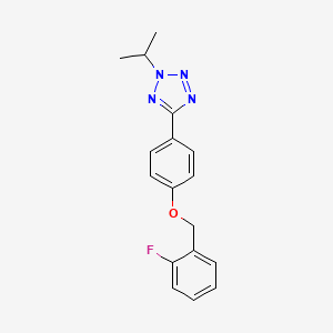 5-{4-[(2-fluorobenzyl)oxy]phenyl}-2-isopropyl-2H-tetrazole