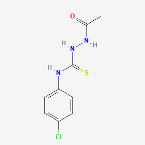 molecular formula C9H10ClN3OS B4633809 2-acetyl-N-(4-chlorophenyl)hydrazinecarbothioamide 