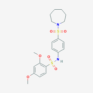 N-[4-(1-azepanylsulfonyl)phenyl]-2,4-dimethoxybenzenesulfonamide