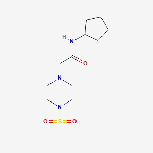 N-CYCLOPENTYL-2-(4-METHANESULFONYLPIPERAZIN-1-YL)ACETAMIDE