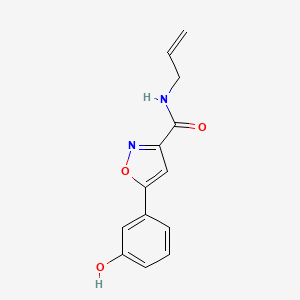 molecular formula C13H12N2O3 B4633876 N-allyl-5-(3-hydroxyphenyl)-3-isoxazolecarboxamide 