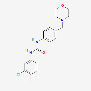 N-(3-CHLORO-4-METHYLPHENYL)-N'-[4-(MORPHOLINOMETHYL)PHENYL]UREA