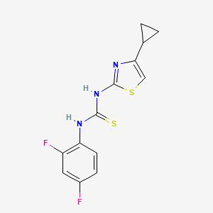 N-(4-cyclopropyl-1,3-thiazol-2-yl)-N'-(2,4-difluorophenyl)thiourea