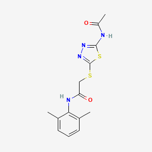 2-{[5-(acetylamino)-1,3,4-thiadiazol-2-yl]thio}-N-(2,6-dimethylphenyl)acetamide