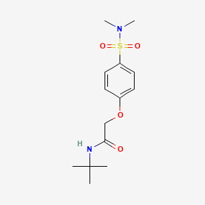 N-tert-butyl-2-[4-(dimethylsulfamoyl)phenoxy]acetamide